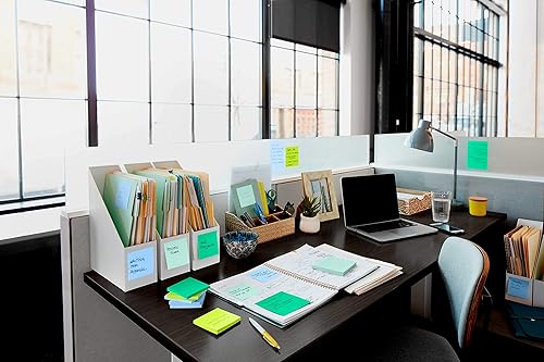 Vista 17 de Post-it Notas emergentes superadhesivas, 3 x 3 pulgadas, 10 blocs, 2 unidades de The Sticking Power, colección Río de Janerio, colores brillantes