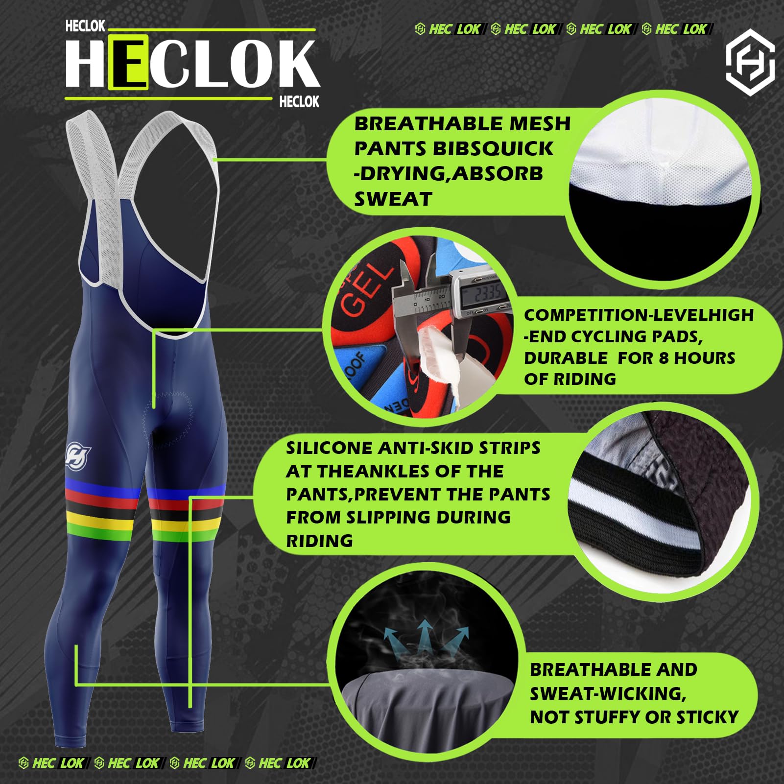Maillot Ciclismo Hombre Otoño/Primavera,Conjunto de Ciclismo Hombre, Traje de Ciclismo de Manga Larga,Ropa Bicicleta Conjunto MTB Maillot Bici Manga 9D Pantalones