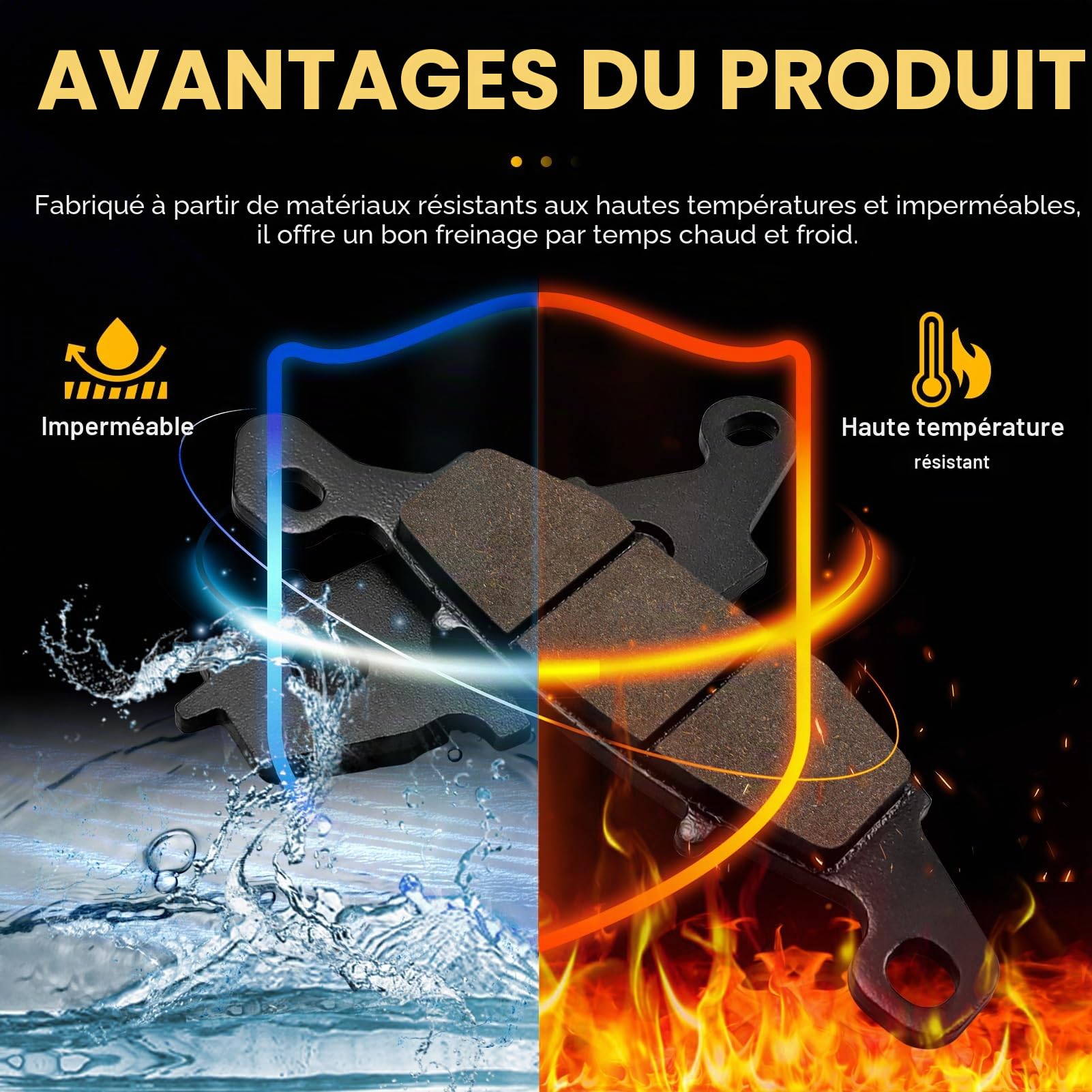 Plaquettes de Frein Avant et Arrière pour Suzuki SV 400 2000-2002 GSF 600 Bandit 2000-2004 GSX 600 F 1998-2006 GSX 750 1998-2006
