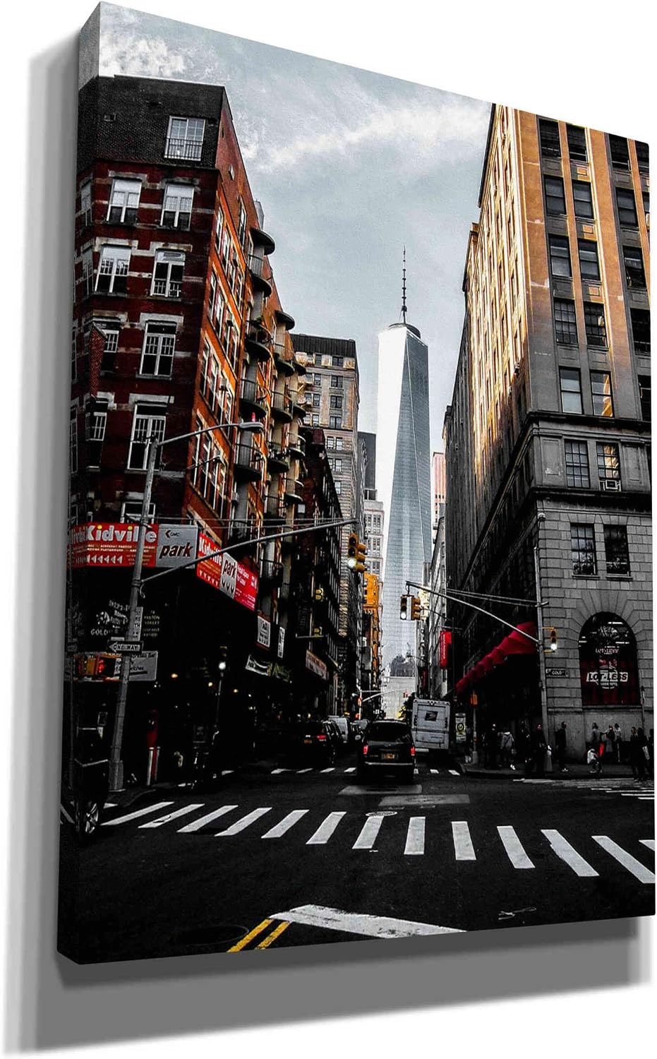 Epic Graffiti Lower Manhattan by Nicklas Gustafsson Giclee Canvas Wall Art, 12" x 16", Gold