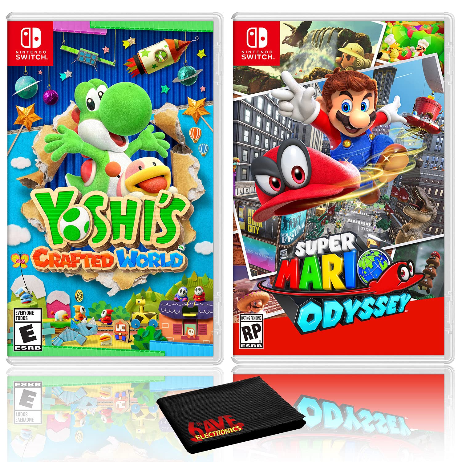 Amazon.com: Yoshi's Crafted World + Super Mario Odyssey - Two Game