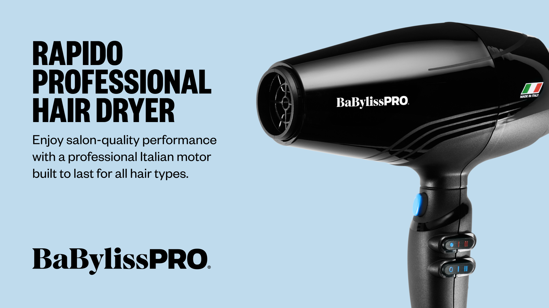 Amazon.com: BaBylissPRO Hair Dryer, Nano Titanium Rapido 2000-Watt