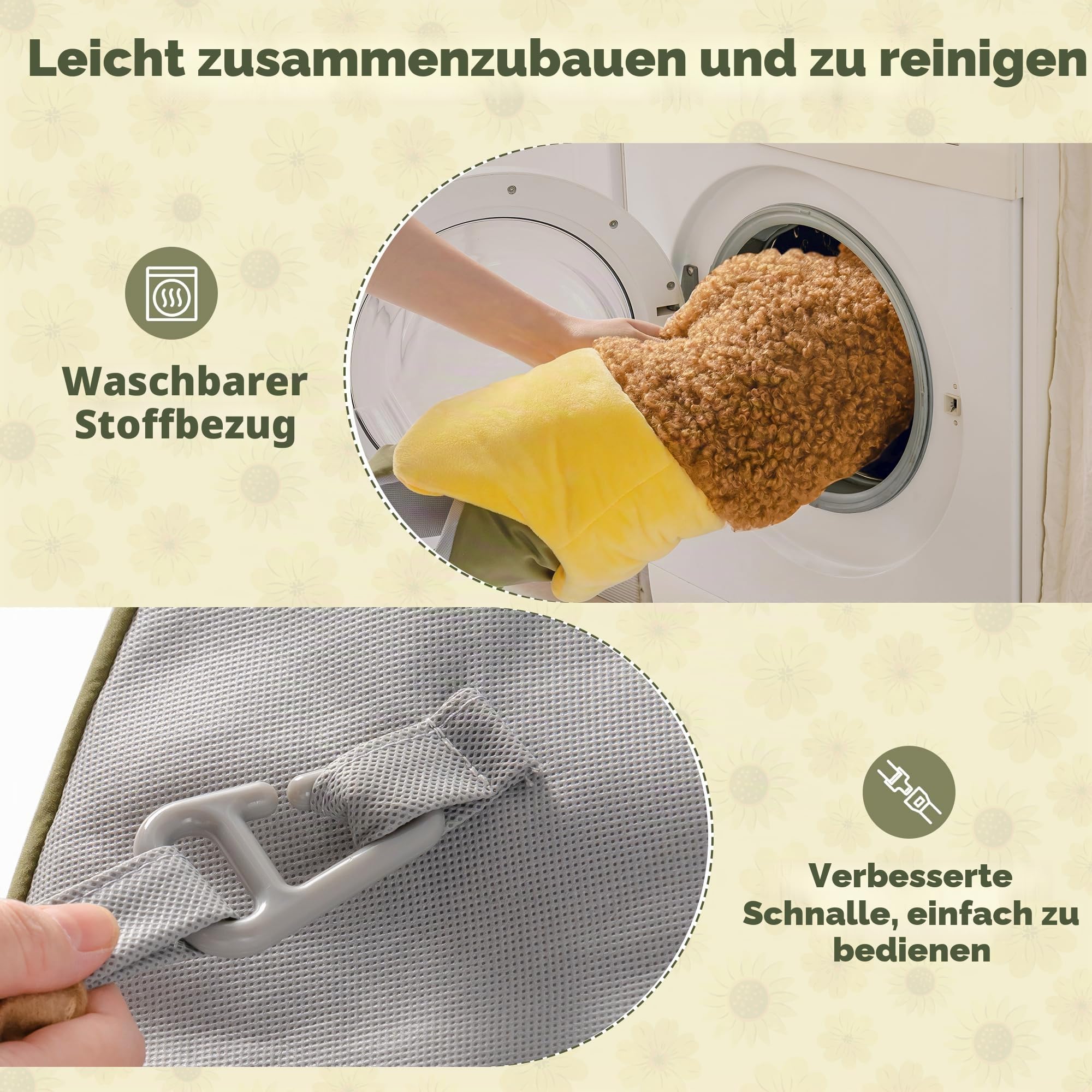 ROBUD Spielbogen Baby, Spieldecke Baby Gym Activity Decke für Bauchzeit mit 7 Abnehmbare Spielzeuge zum Greifen, Baby Krabbeldecke als Geschenk, Sensorisches Spielmatte für Neugeborene