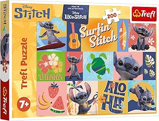 Comprar Trefl Lilo & Stitch, Hawaiian Adventures 200 Piezas-Colorido Puzzle con los Personajes de la película, Entretenimiento Creativo, diversión para niños a Partir de 7 años, Multicolor (13331)