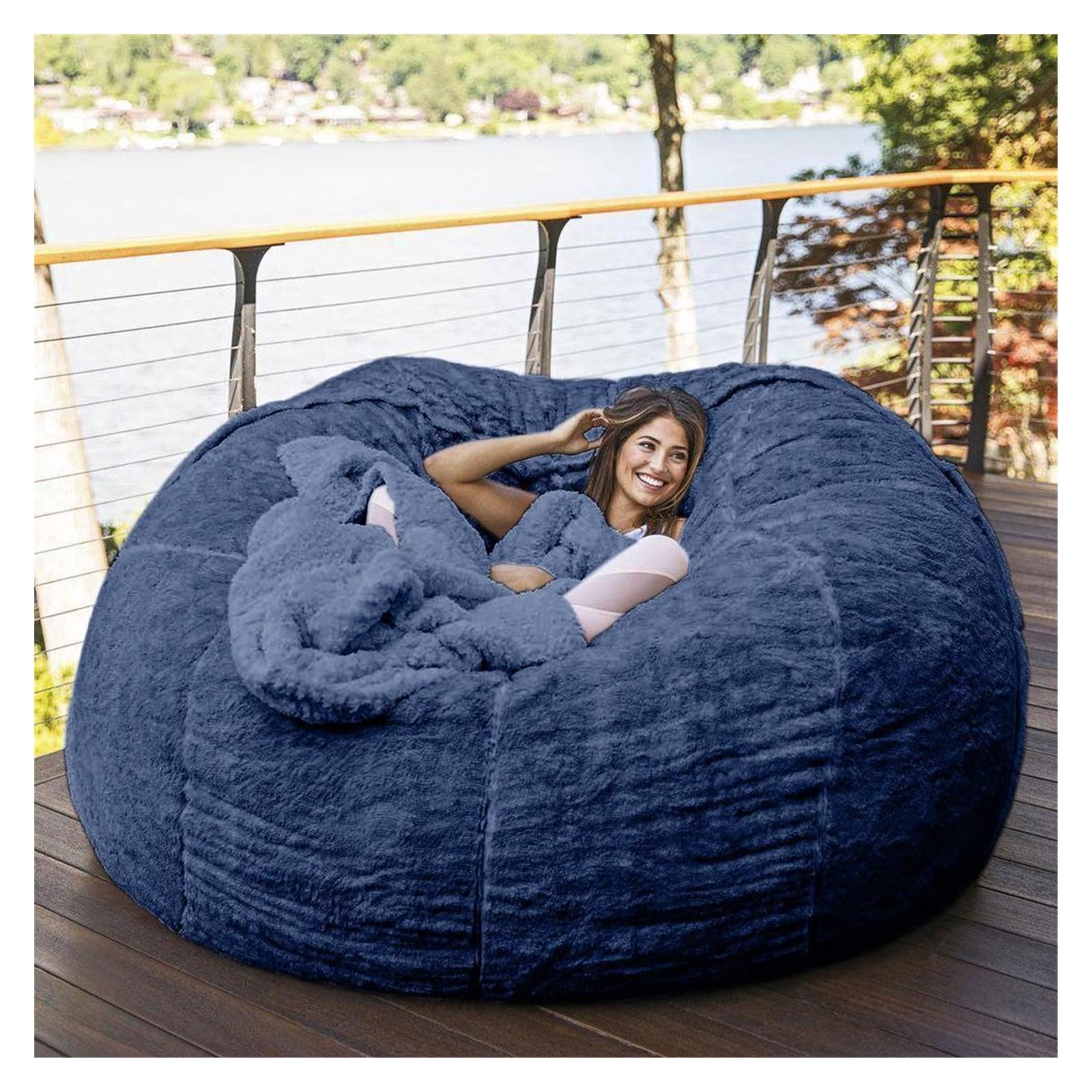 Modernes blaues Sofagarnitur für kleines Wohnzimmer, 2-Sitzer, Lounge-Sofa, Bett für Heimdekoration
