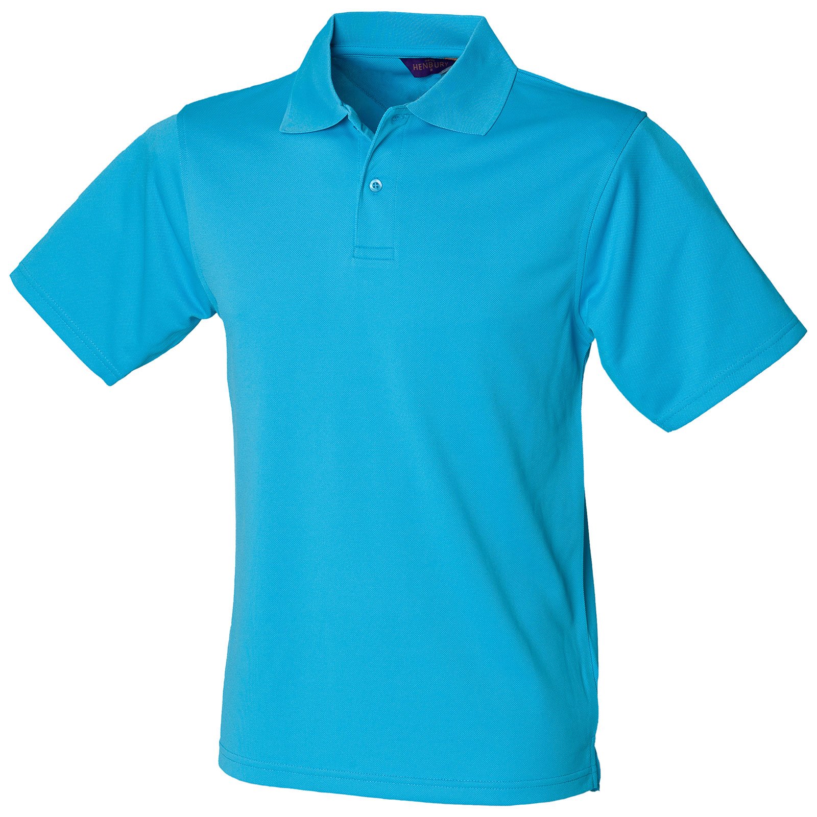 Henbury Men's Turquoise Coolplus® Polo Shirt Colour: Size:2xl