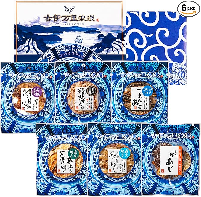 おつまみ ギフトセット お歳暮 誕生日に 珍味6種詰合せ 古伊万里浪漫 日本酒党6選