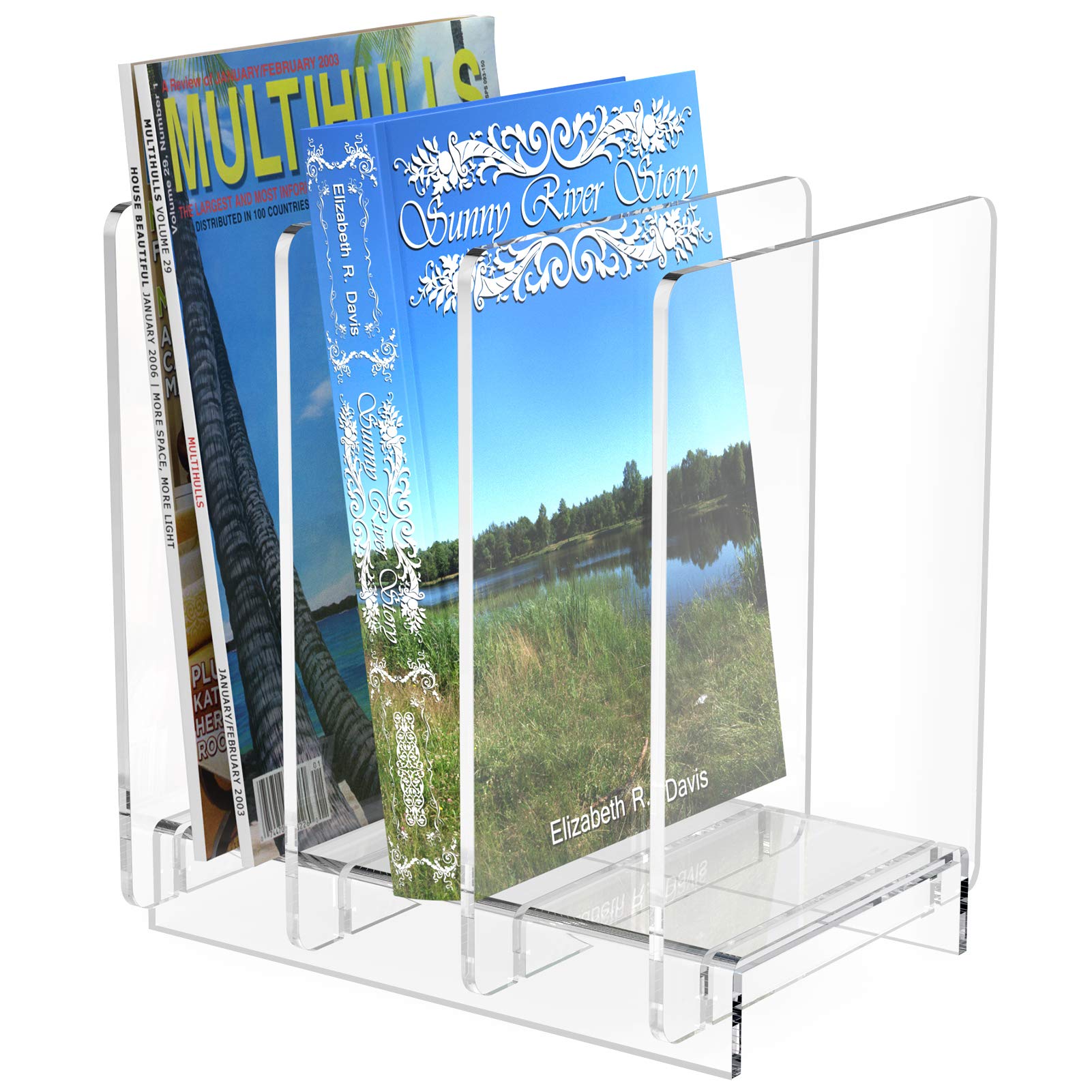Buy MaxGear Acrylic File Holder Magazine Holder File Organizer for Desk
