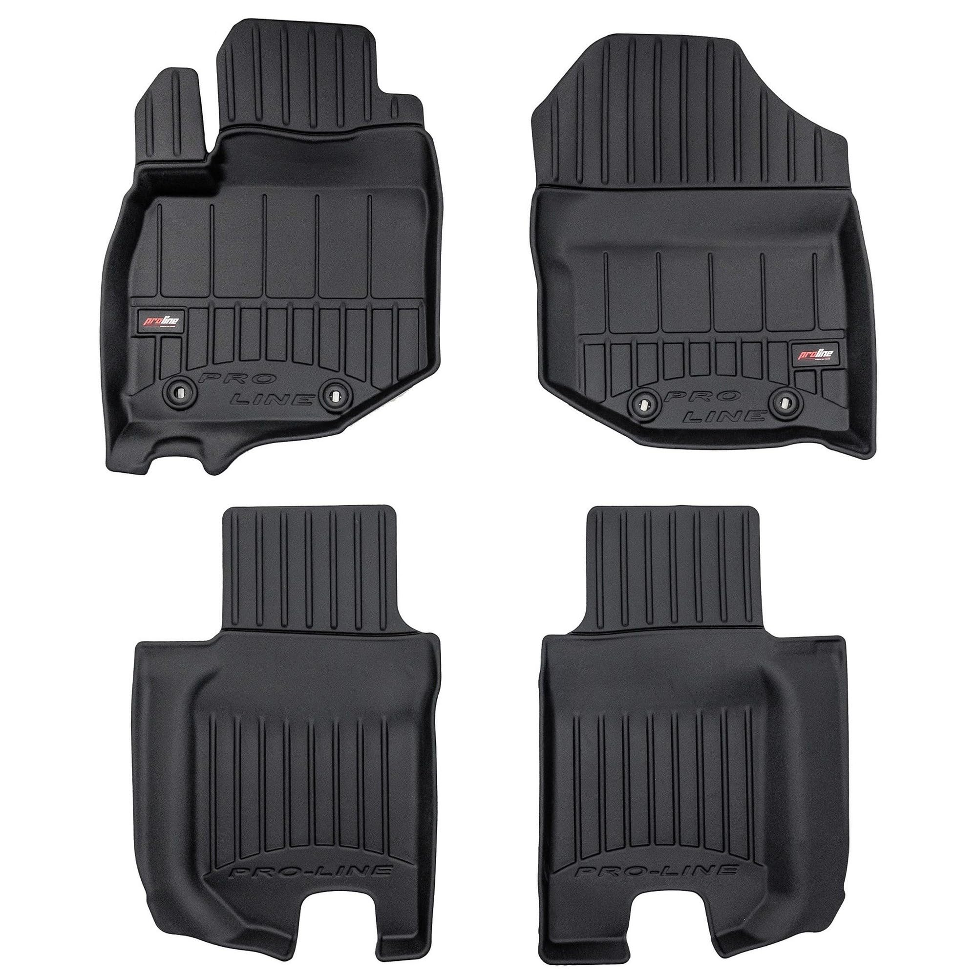MOTOS Gummimatten Auto Fussmatte passend für Honda Jazz III 2007-2014 Hatchback Verbessern Sie Ihren Reisekomfort mit Antirutschmatte Auto 3D- Allwetter fußmatten Auto, Schutz vor Verschmutzung