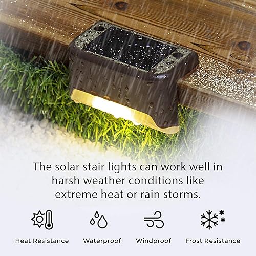Miniatura 8 de Luces solares LED de alta calidad, impermeables, para decoración de cubierta y vallas, luces solares para exteriores, para terraza, muelle,