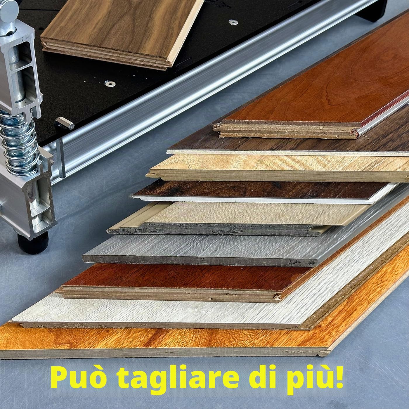 330mm MantisTol Taglierina per vinile e laminati, per pavimenti in bambù, pavimenti in ingegneria, parquet, laminato, HDF, MDF, tavola in vinile, Fino a 330mm di larghezza e 17mm di spessore.