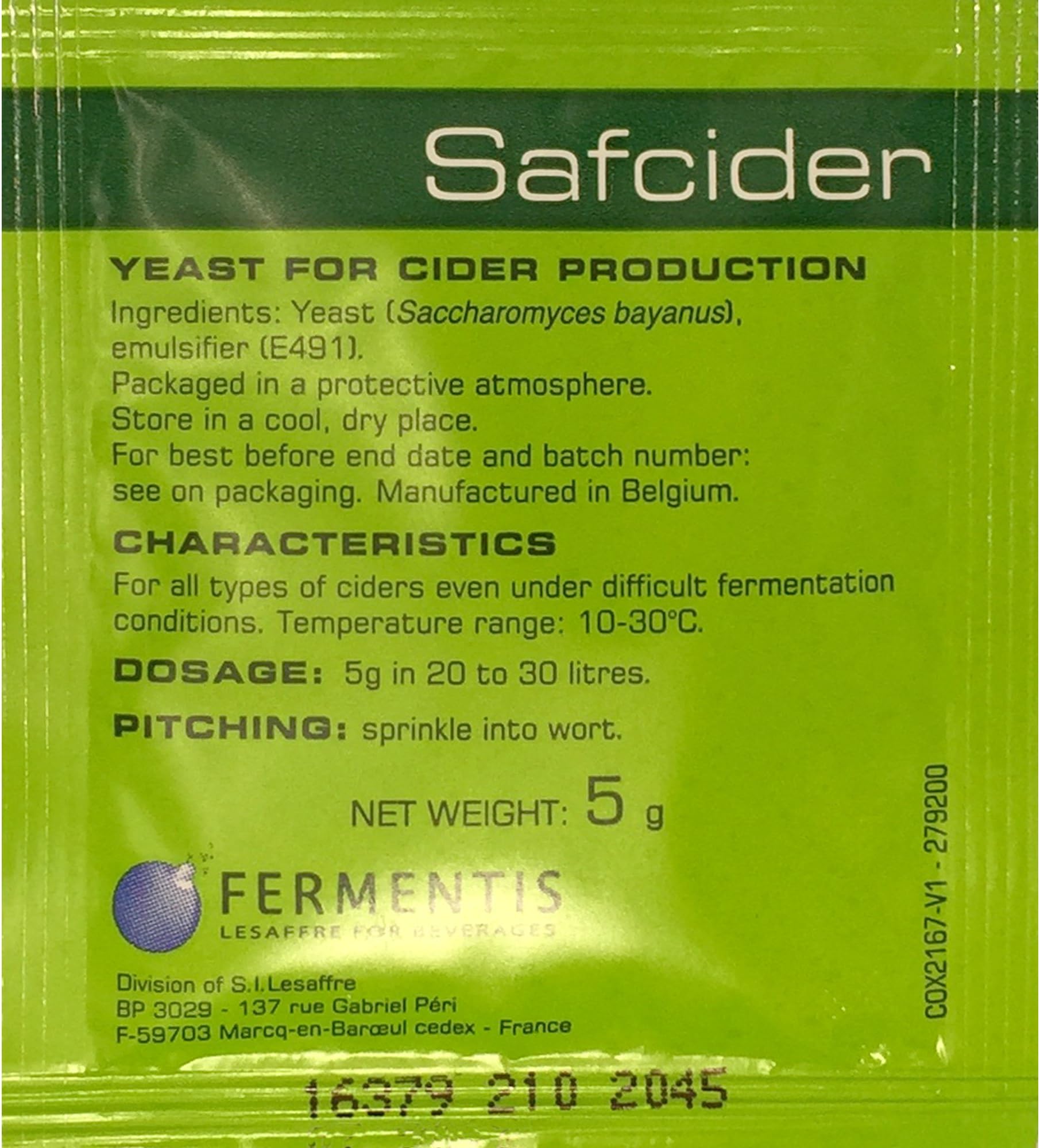 Cider Yeast, 5g - 10-Pack