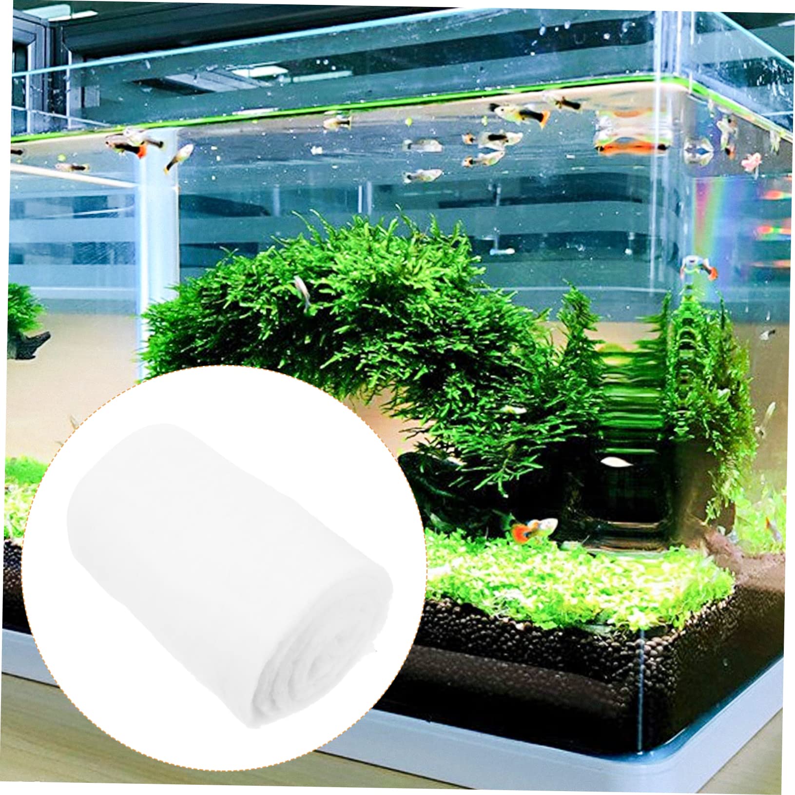 COLLBATH Aquarium Filter Pad Pond Fish Tank Filter Media Cotton Roll Water Polishing Pad for Clear Water, As Shown, 30X26X6cm - Image 4