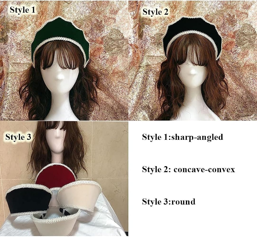 Chapeau Victorien Vintage Femme - Accessoire Costume Anne Boleyn Tudor Élisabéthain