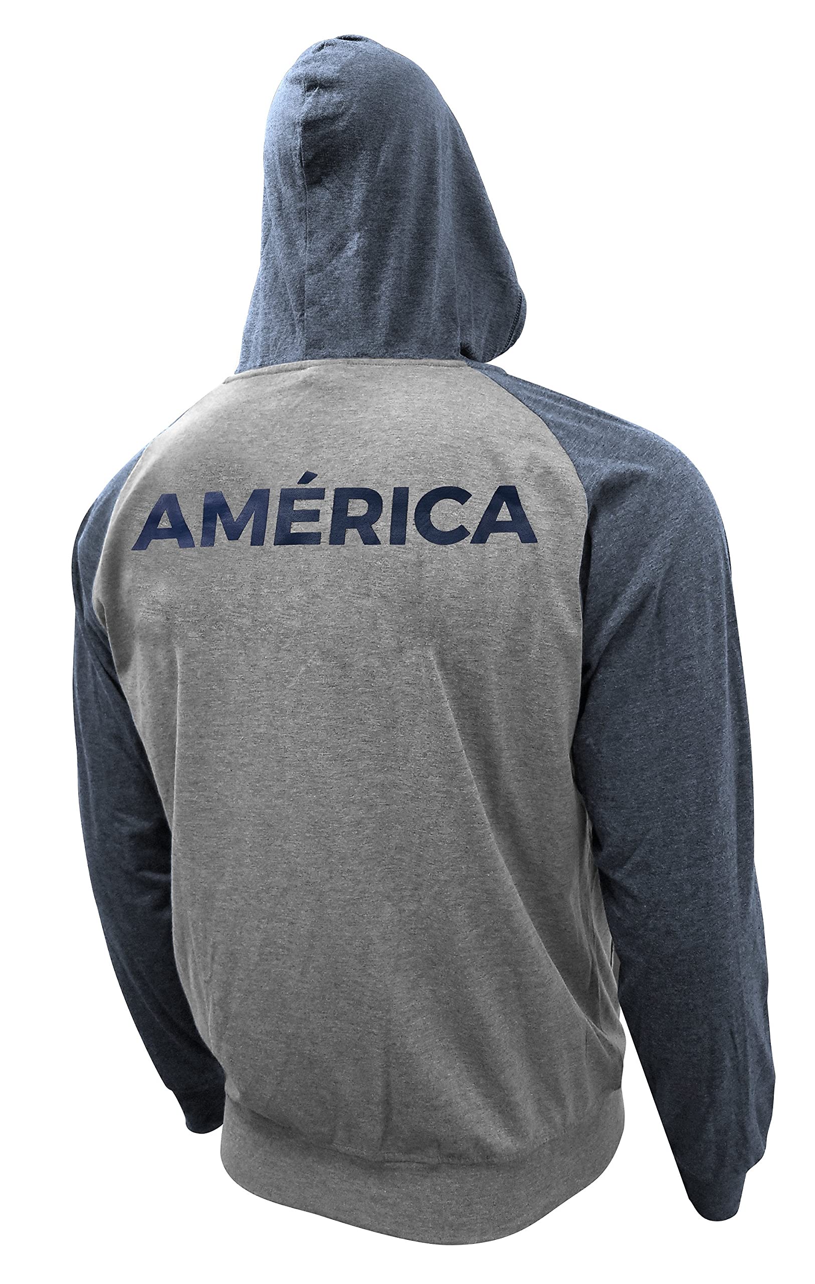 Icon Sports Soccer Hoodie Jacket – Official Club America Men’s Lightweight Full Zip Up Casual Adult CC3A-03 XL