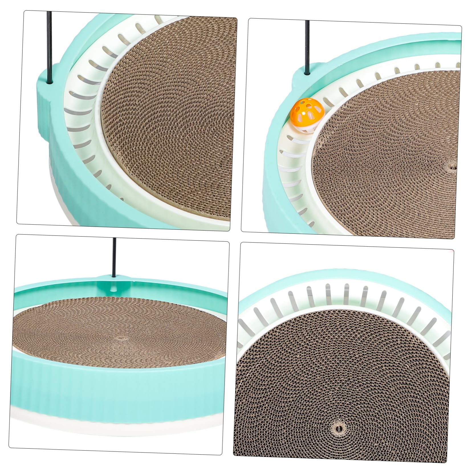 FRCOLOR Katzenkratzbaum Wave Interaktives Katzenspielzeug Indoor Katzenzubehör Kratzbaum Pfosten Set Grün
