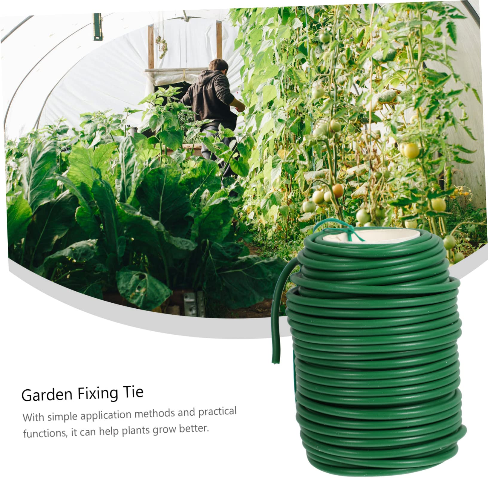 POPETPOP Filo da Giardino Rivestito in TPR e Ferro per Legare Piante Rampicanti e Rami, Supporto Flessibile per Giardino e Orto