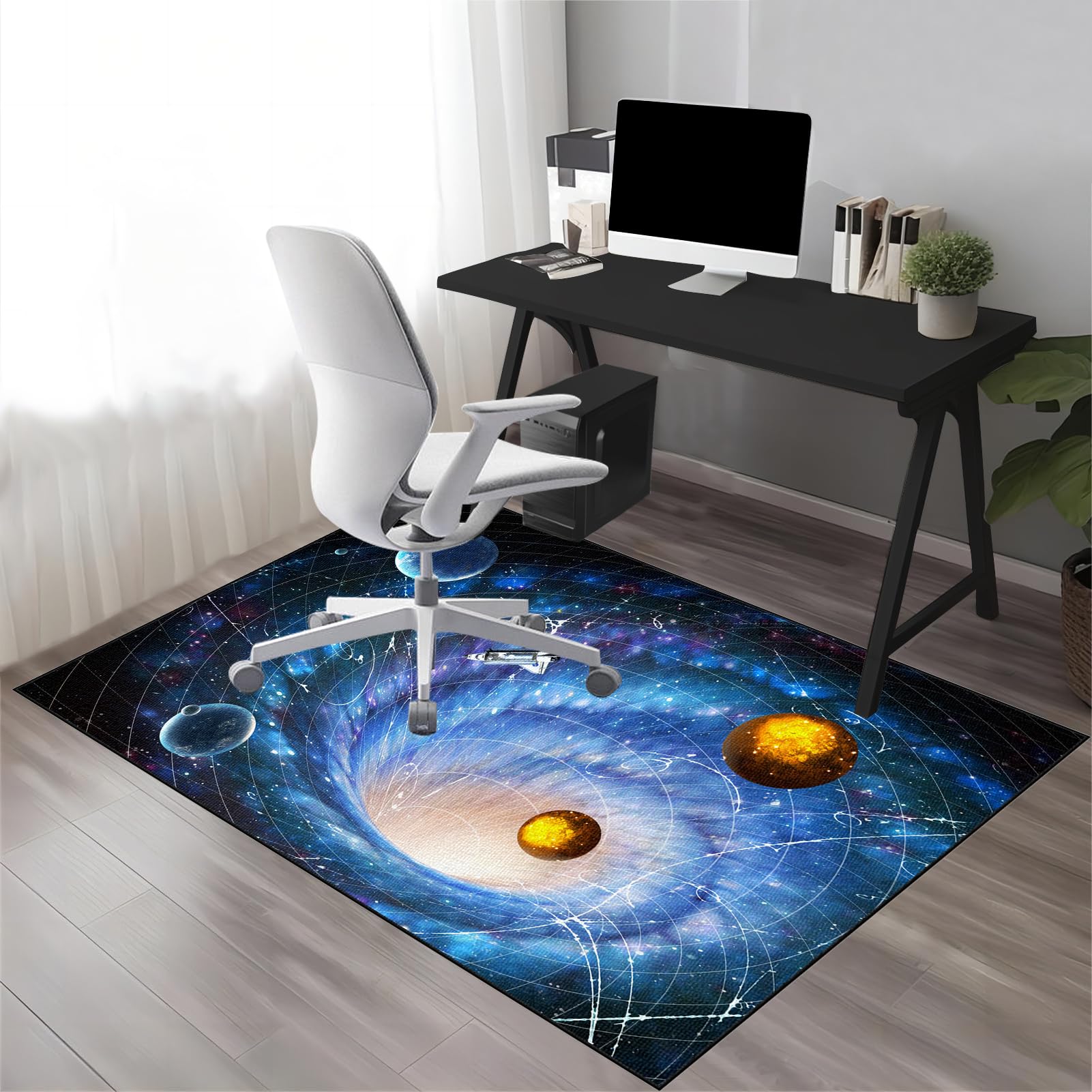200 x 300 cm Tapis pour Fauteuil, Tapis de Chaise de Bureau, Tapis Gaming Sol pour Sols durs pour Parquet, Tapis Protège Sol, Antidérapant Protège Parquet Chaise Roulettes, Tapis de Sol Bureau