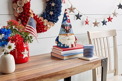 Miniatura 6 de Enesco Jim Shore Heartwood Creek Four Seasons - Figura patriótica de gnomo de 11 pulgadas