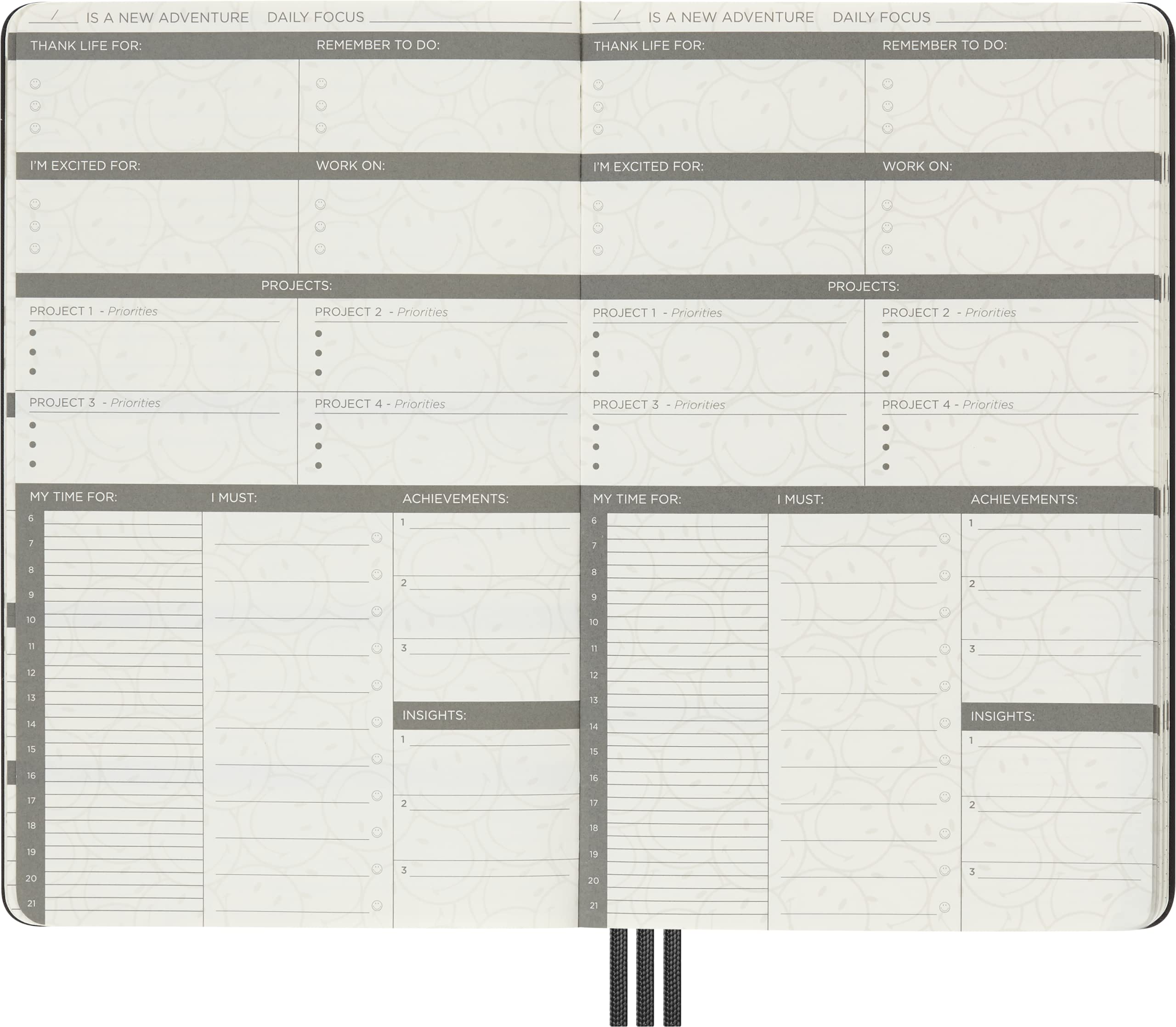 Moleskine Cofanetto da collezione con Agenda non Datata Positivity in Motion, Quaderno con Copertina Rigida in Edizione Limitata e Penna a Sfera Ricaricabile Kaweco da 0.7 mm con Inchiostro Nero