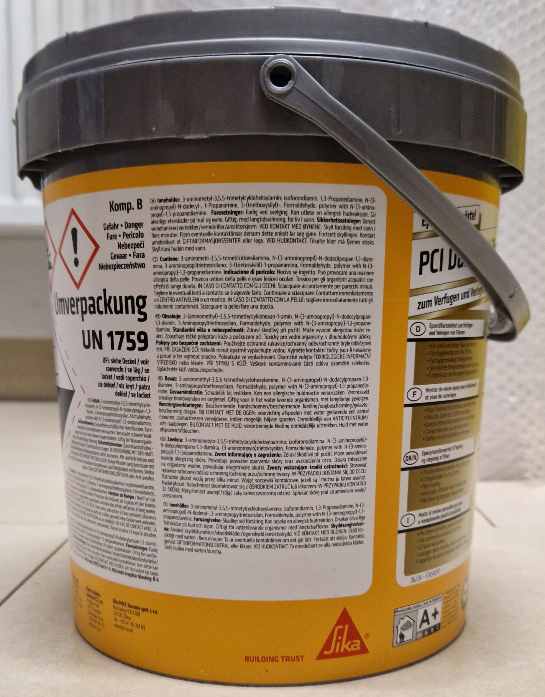 PCI Durapox Premium 2 kg Nr. 02 Bahamabeige 2K-Epoxidharz-Fugenmörtel Verfugen Verlegen Fliesen Sika
