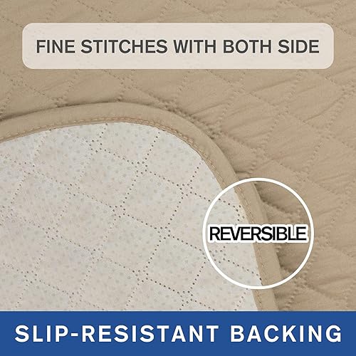 Vista 155 de XINEAGE Funda reclinable resistente al agua, fundas para sofá reclinable de 3 asientos con bolsillos, funda protectora acolchada gruesa para perros