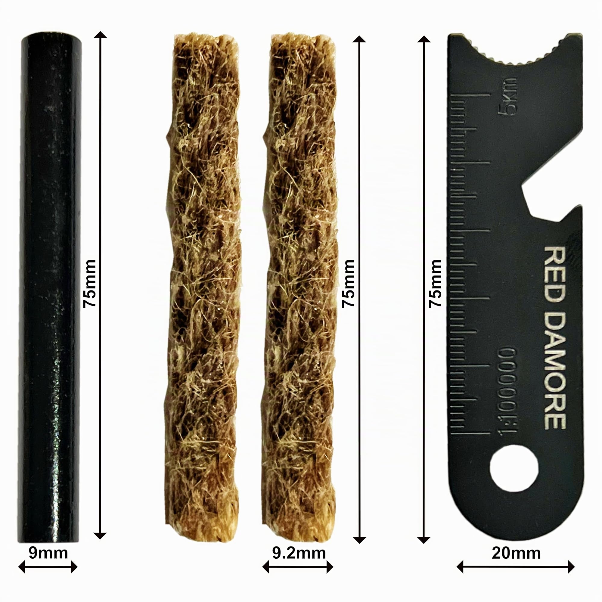Tinderbox Scout - Kit per accendere il fuoco, asta di ferro, acciaio antincendio, attaccante del fuoco, campeggio, EDC, Bushcraft