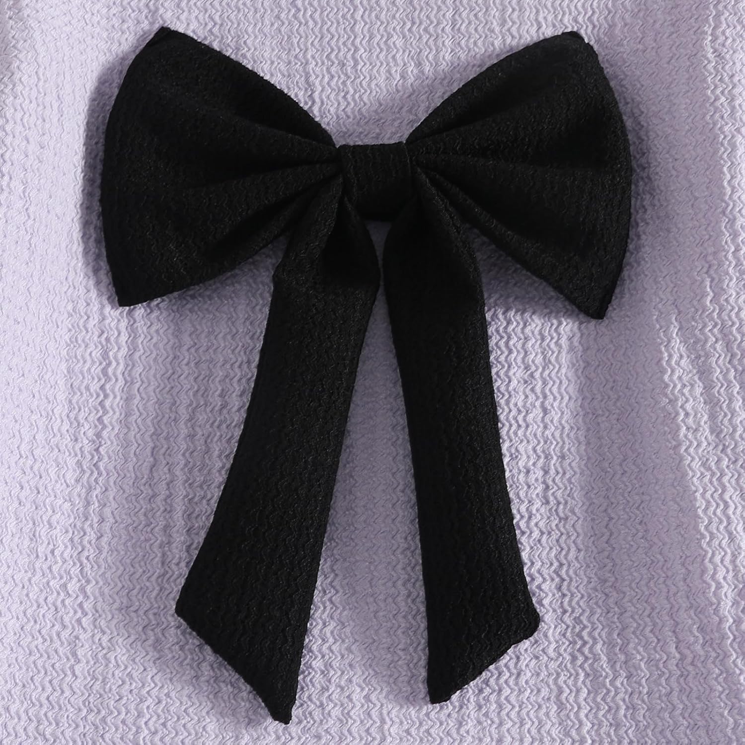 Kid Girl 2pcs Clothes Spring Summer Outfits Cute Sweet Bowknot Long Sleeve Bowknot Top + Denim Pants Set - Image 4