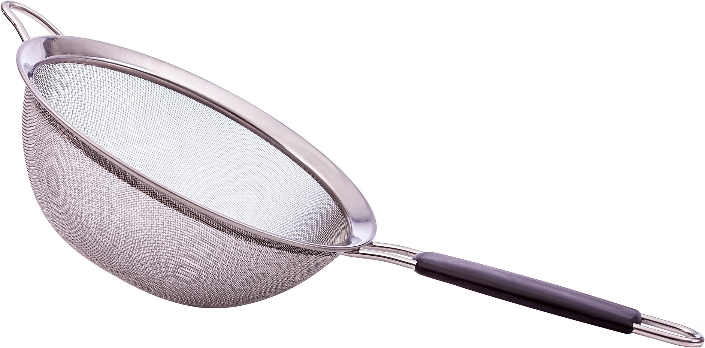 LiveFresh Fine Mesh Strainer with Non Slip Handle. Premium Stainless Steel Strainer for Quinoa, Tea, Soup, Sifting, Baking, Straining - 5-1/2 Inch