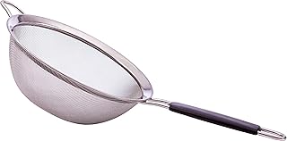 LiveFresh Fine Mesh Strainer with Non Slip Handle. Premium Stainless Steel Strainer for Quinoa, Tea, Soup, Sifting, Baking, Straining - 5-1/2 Inch