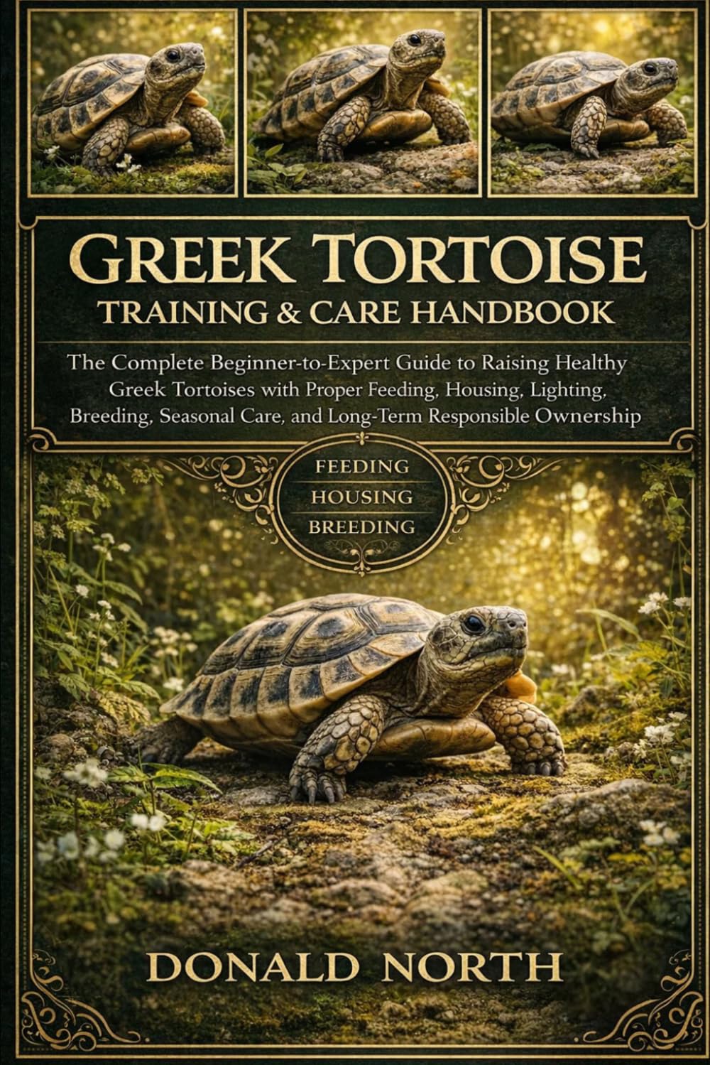 GREEK TORTOISE TRAINING & CARE HANDBOOK: The Complete Beginner-to-Expert Guide to Raising Healthy Greek Tortoises with Proper Feeding, Housing, ... Care, and Long-Term Responsible Ownership.