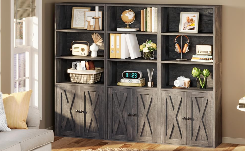 Amazon.com: IRONCK Industrial Bookshelves and Bookcases with Doors