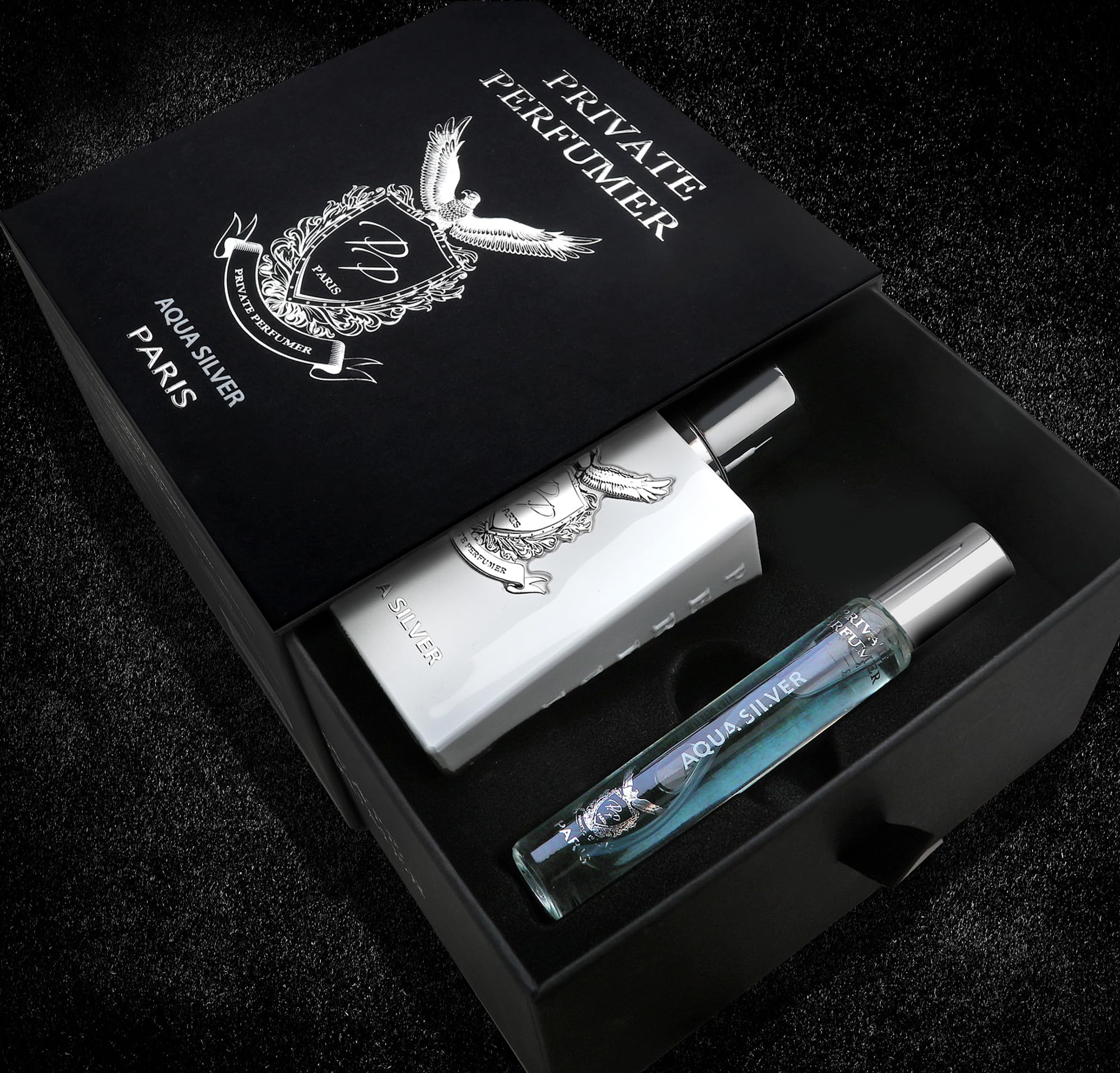 Amazon.com : Private Perfumer Aqua Silver Eau De Parfum for Men 