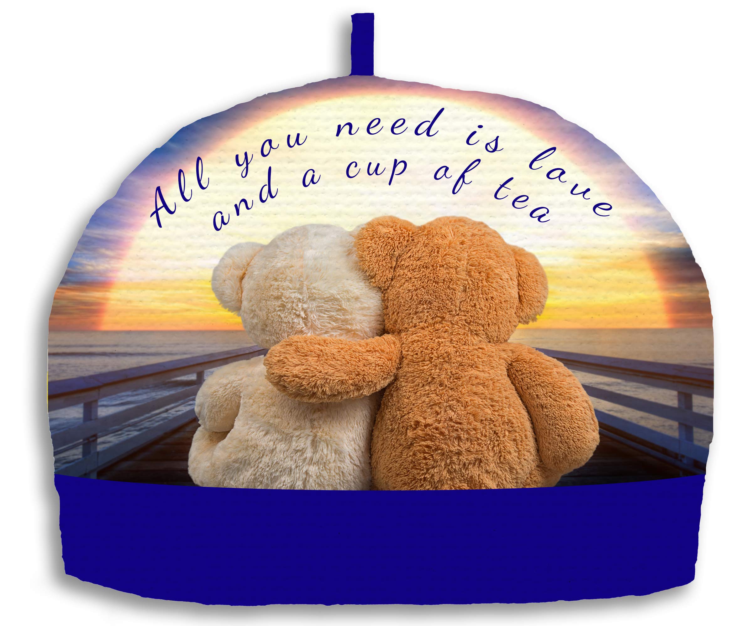 All You Need is Love Teddy Bear Tea Cozy – Insulated - 6-8 Cup