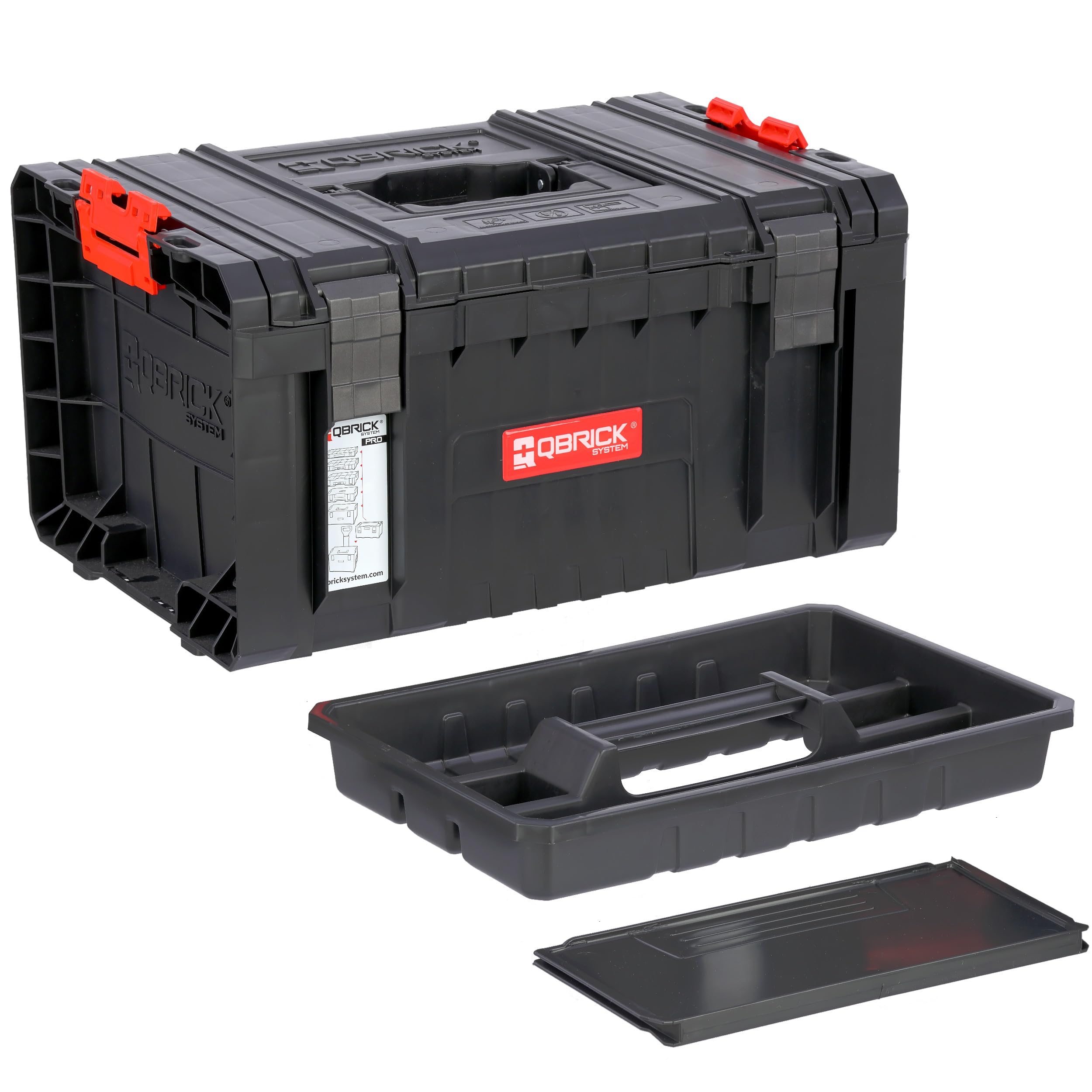 Modular PRO Tool Box Compartments Reinforced Construction Plastic