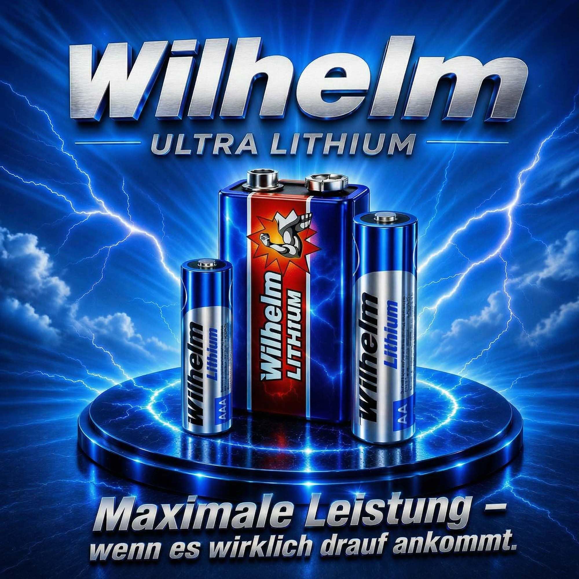 Wilhelm Lithium AAA Batterien Mikro LR03 1,5 V Lange Laufzeit – 40 Stück