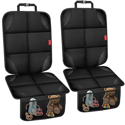 Protector de asiento de automóvil para asiento de automóvil infantil, funda de asiento de automóvil segura de tela 600D con respaldo antideslizante