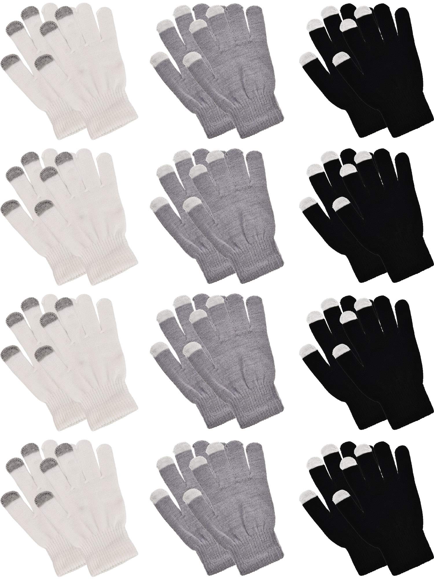 Pangda 12 Pairs Touch Screen Gloves