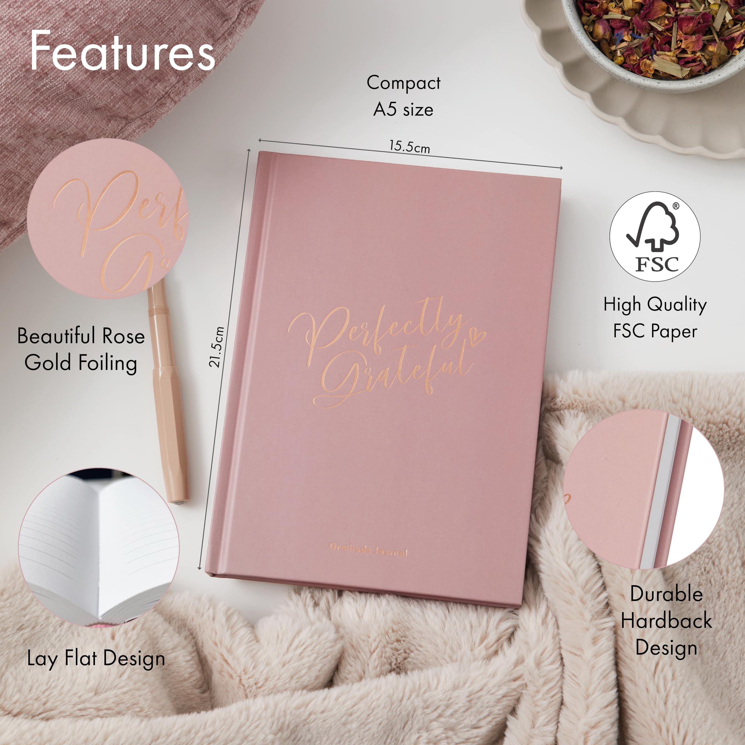 Gratitude Journal, For Gratitude and Daily Reflections, Selfcare Journal for Women and Teenagers - Image 4