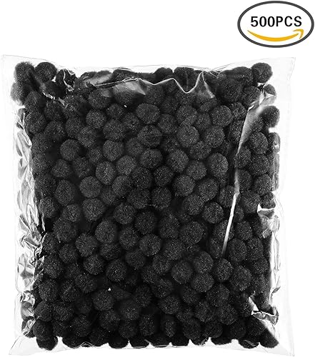 Miniatura 49 de Blulu - Pompones para manualidades y suministros de hobby, 500 unidades, 0.5 in Rojo