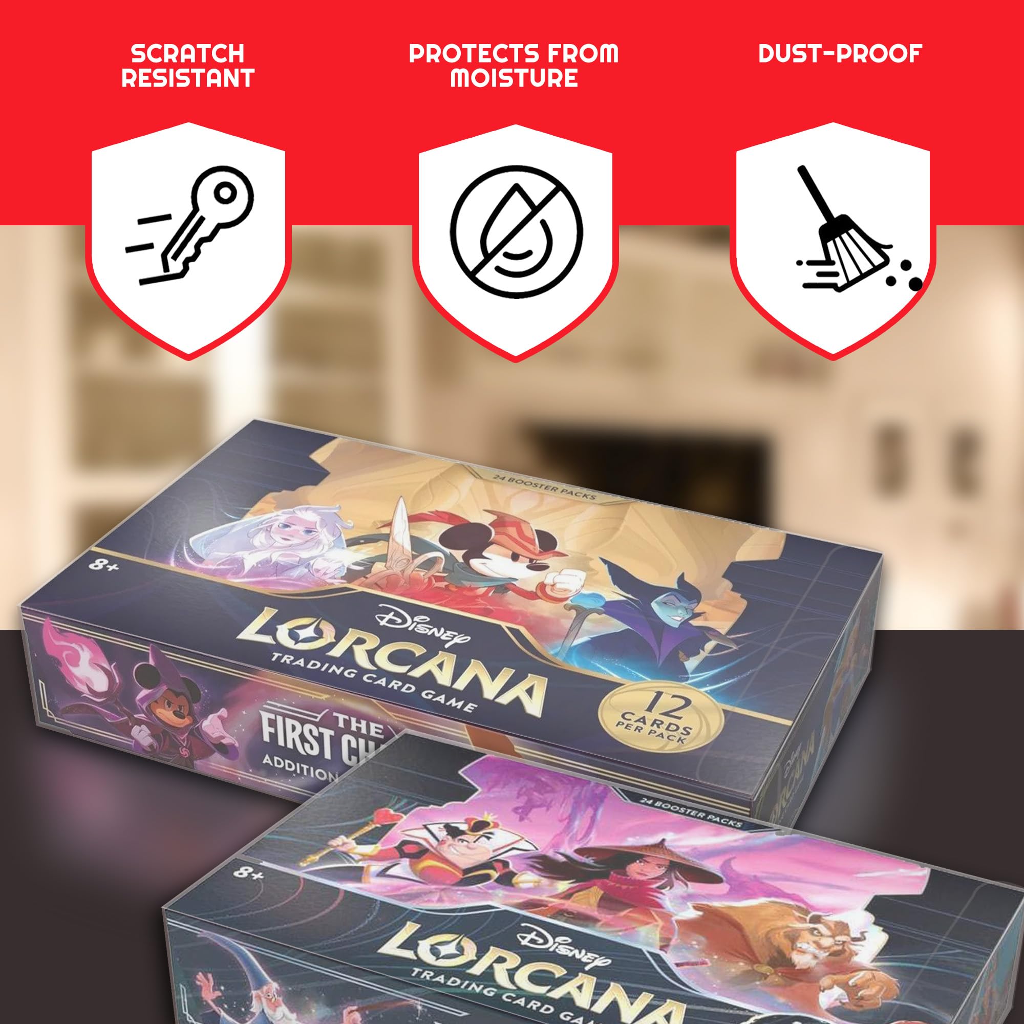 Amazon.com: EVORETRO Display Case Protector Compatible for Lorcana Booster Box (1 Pack) - 0.40MM Thick PET Clear Case for Lorcana Collector Box, Anti-Scratch, Stackable, Protect Your Collection in Style : Toys & Amazon.com: EVORETRO Display Case Protector Compatible for Lorcana Booster Box (1 Pack) - 0.40MM Thick PET Clear Case for Lorcana Collector Box, Anti-Scratch, Stackable, Protect Your Collection in Style : Toys &