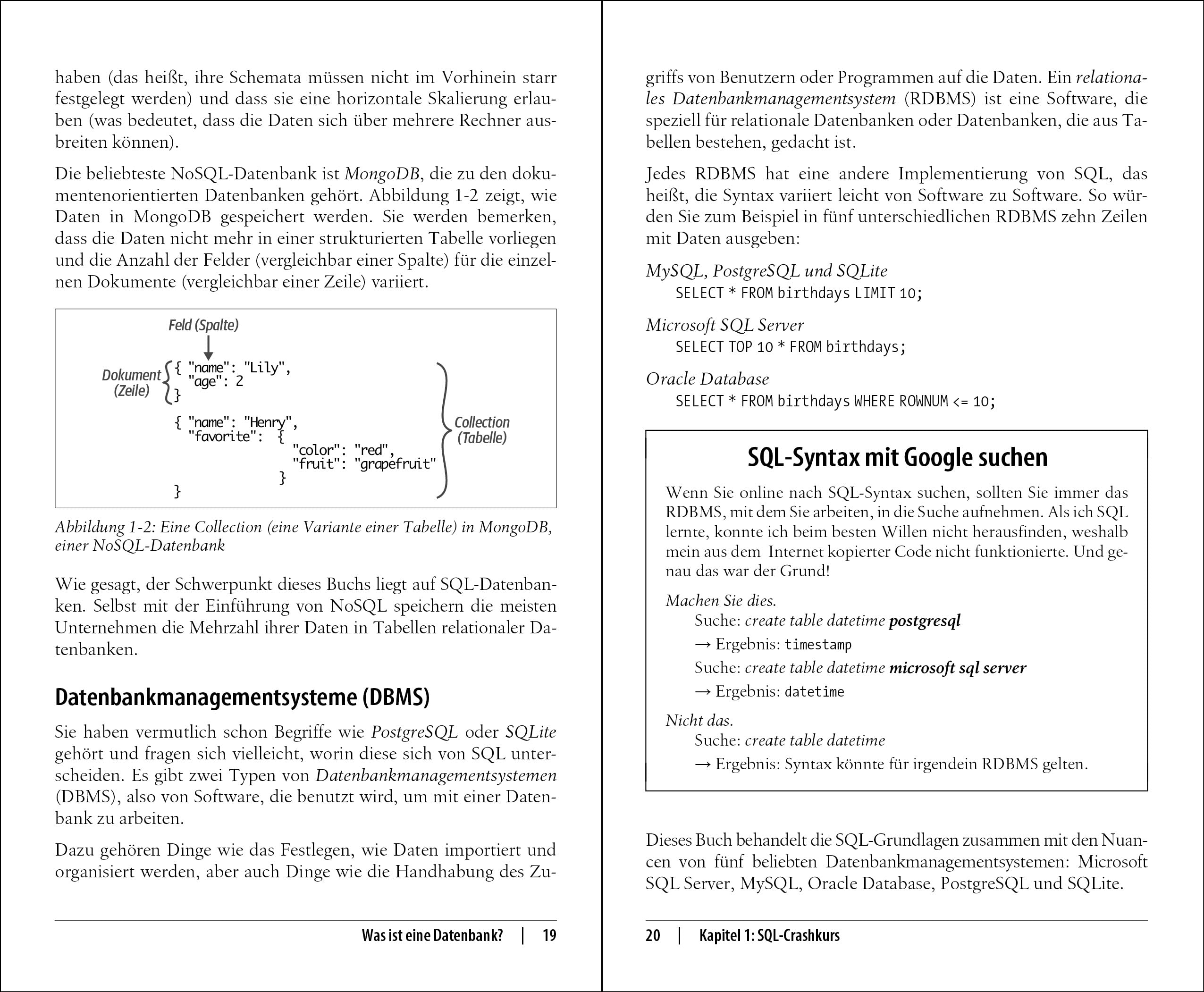 SQL – kurz & gut