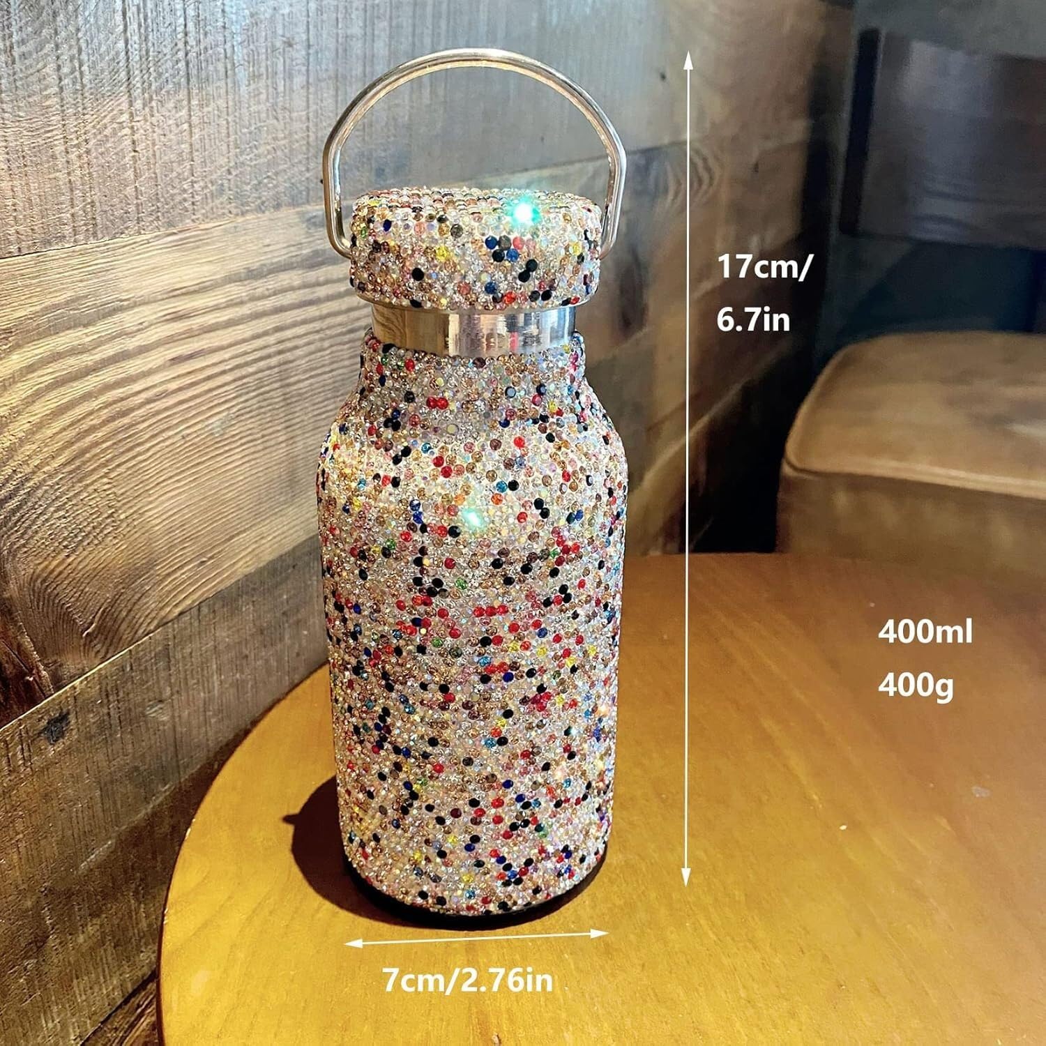 Diamentowa termos, butelka termiczna, Bling Rhinestone butelka wody kubek podróżny ze stali nierdzewnej kubek wody sport samochodowy kubek podróżny dla kobiet strona główna impreza na świeżym powietrz