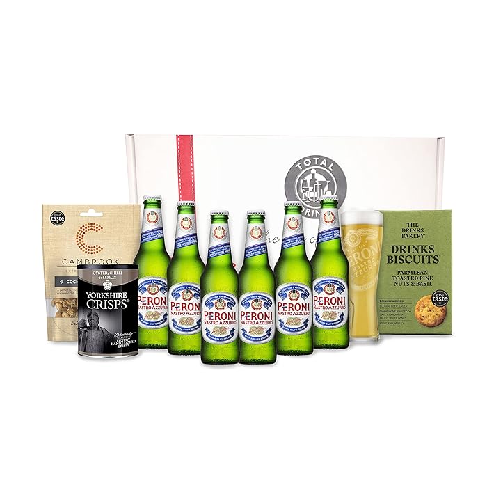 Buy Italian Peroni Lovers Beer Gift Hamper Gourmet Premium Selection Box 6 x Peroni 330ml