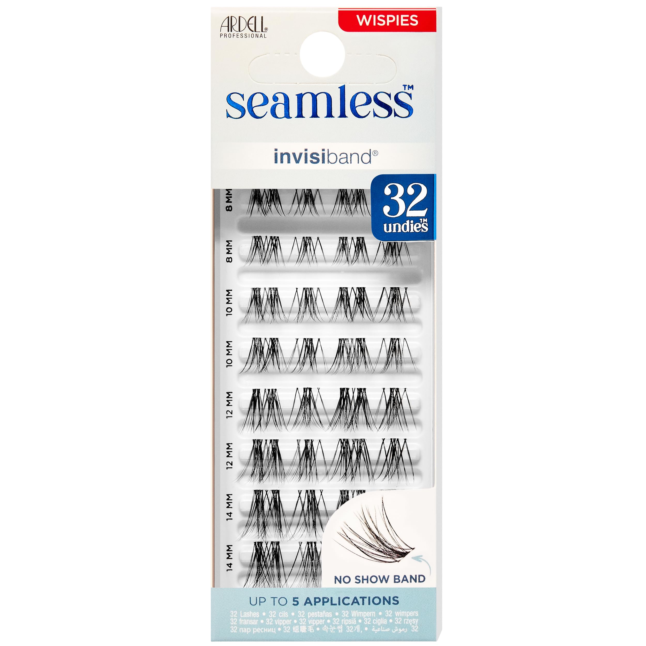Ardell Seamless Underlash Wispies Lash Clusters Individual Lashes Natural Eyelash Clusters with Invisiband Cluster Eyelash Extensions DIY Lash