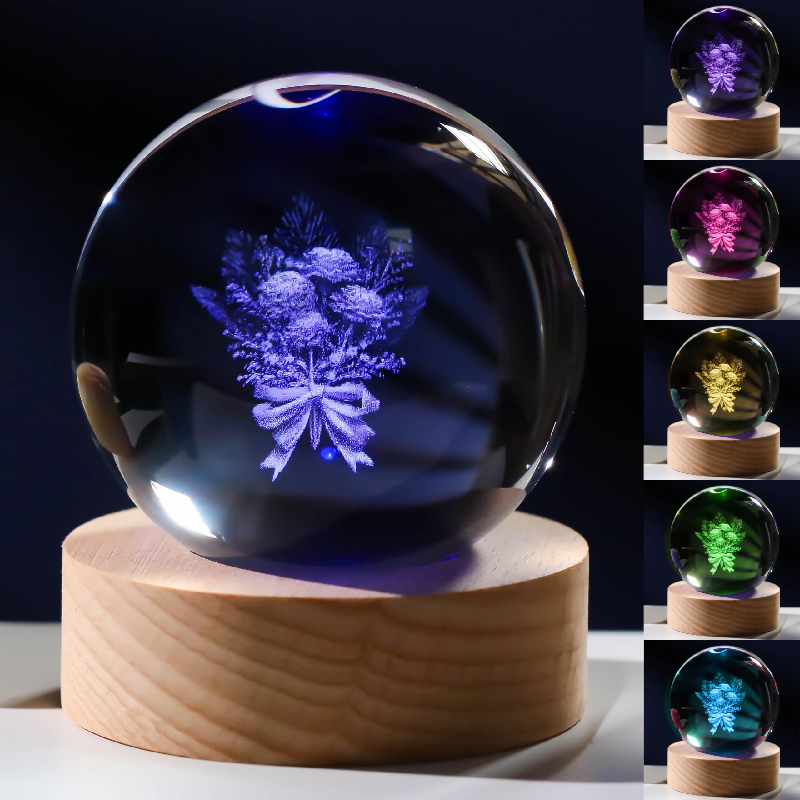 Precious Memorial Crystal Carnation Ball