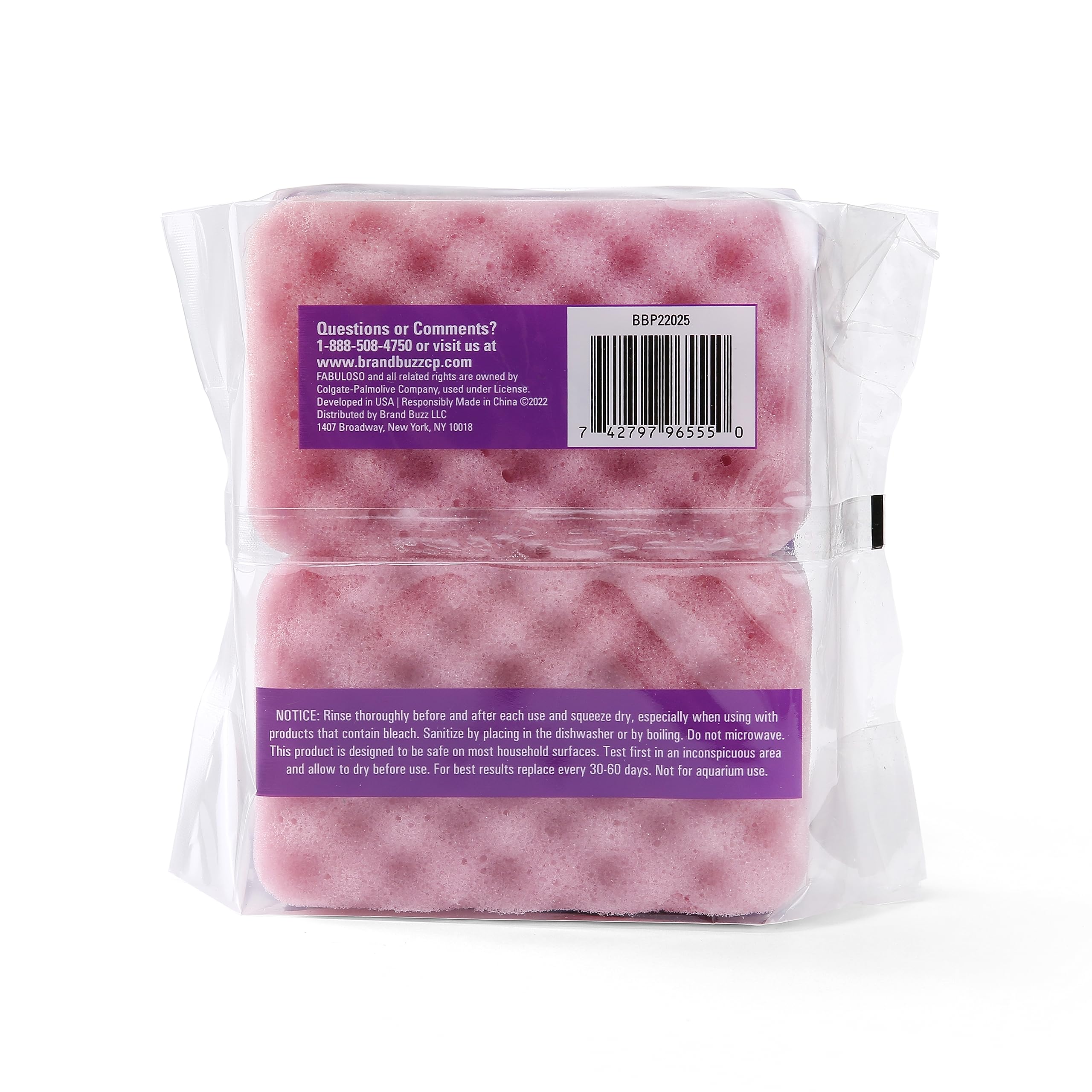 Scratch-Free Kitchen Sponges - Purple 2-Pack -9 Scratch-Free Kitchen Sponges - Purple 2-Pack -9