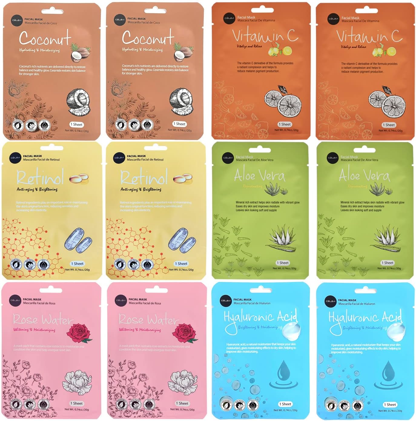 que bella B07GNRPP7T Illuminating Sheet Mask Citrus