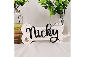 Personalized 3D Laser-Cut Wooden Easel Stand Sign for Pets