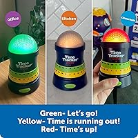 Vista 6 de Learning Resources Time Tracker Mini Visual Timer, Classroom Timer, Hand Washing Timer, Auditory and Visual Cue, Ages 3+